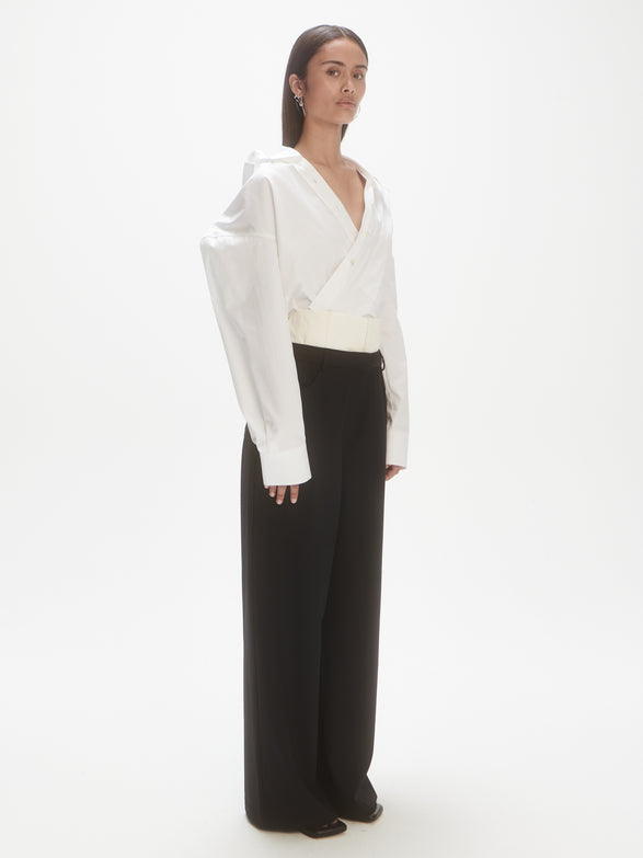 Relaxed corset trousers | noir