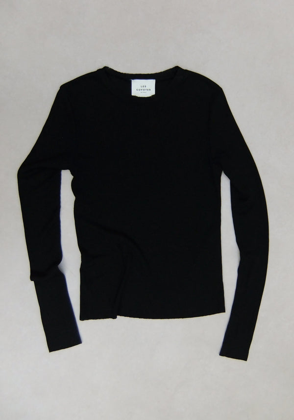 Rib Crew Neck Top