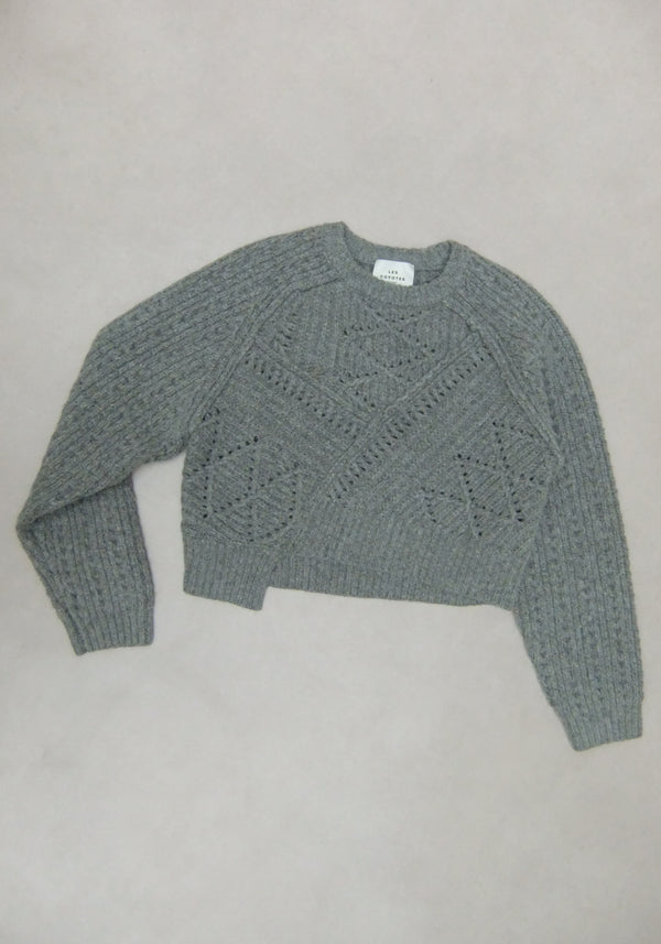 Knitted Cable Patchwork Jumper