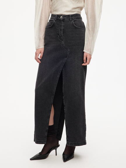Long Denim Skirt