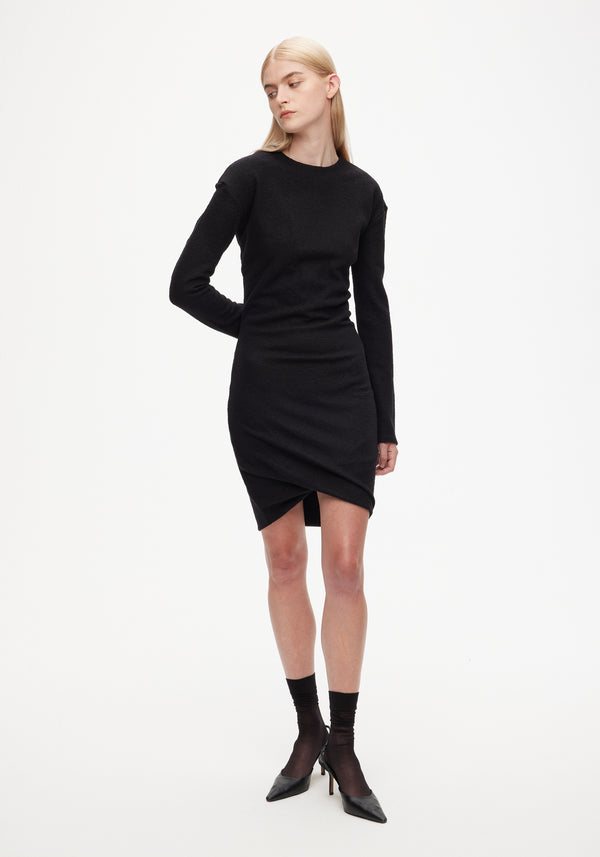 Dress with Twisted Hem