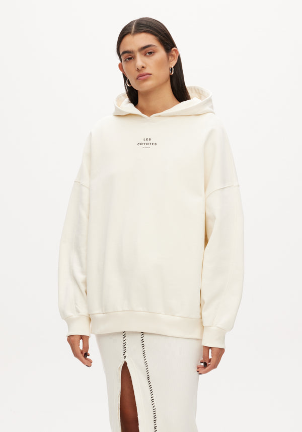 Oversized logo hoodie | off-white