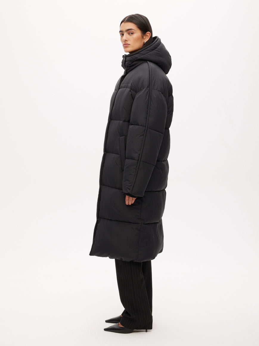 Long puffer coat | noir