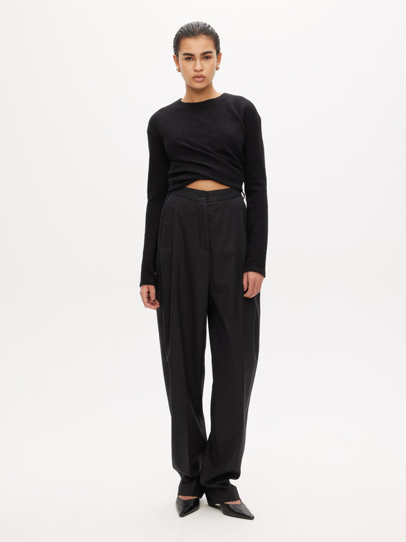 Long Sleeve Twisted Top