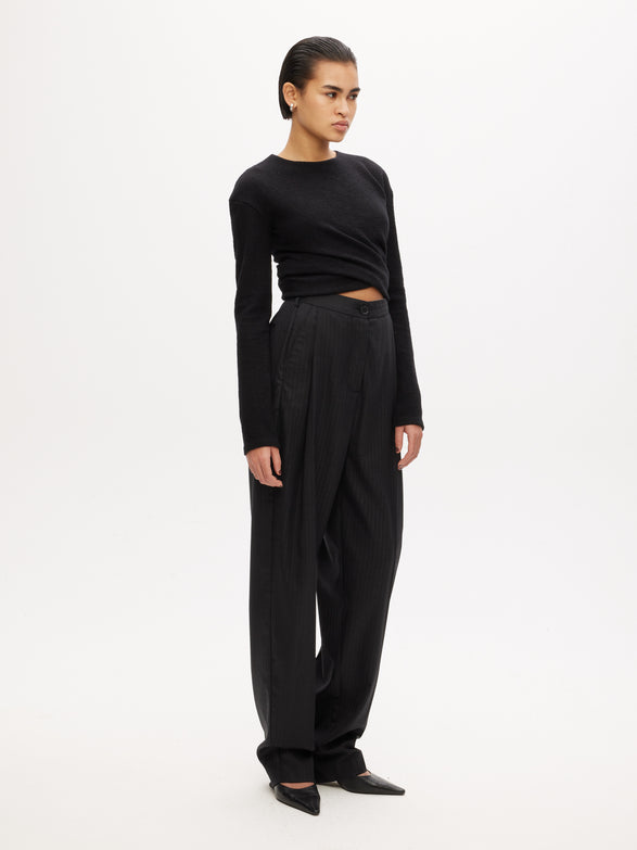 Long Sleeve Twisted Top
