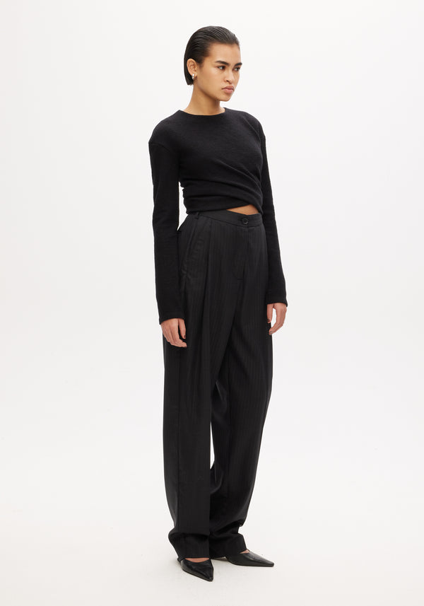 Long Sleeve Twisted Top