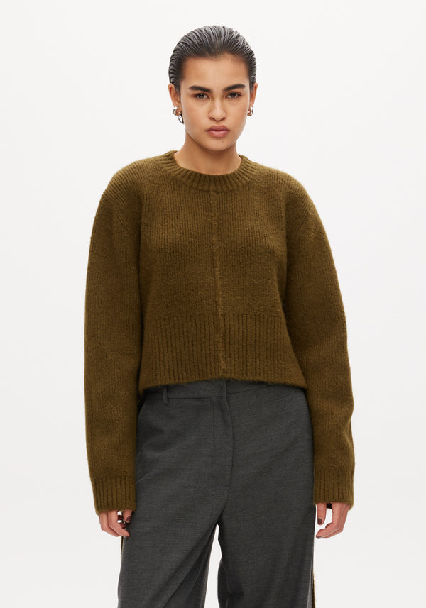 Knitted Loose Rib Jumper