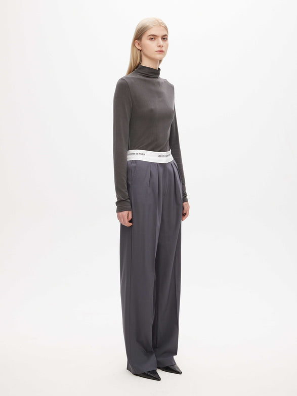 Branded Waistband Trousers