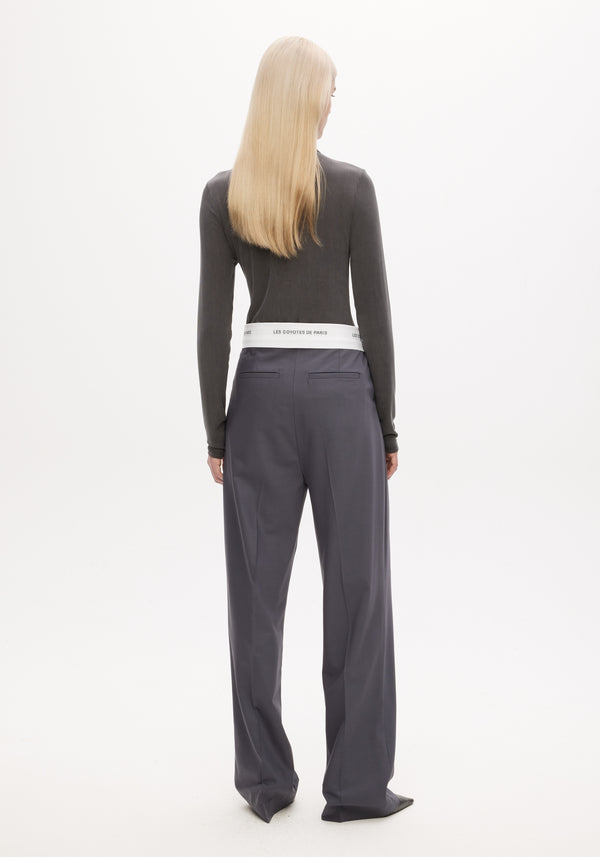 Branded Waistband Trousers